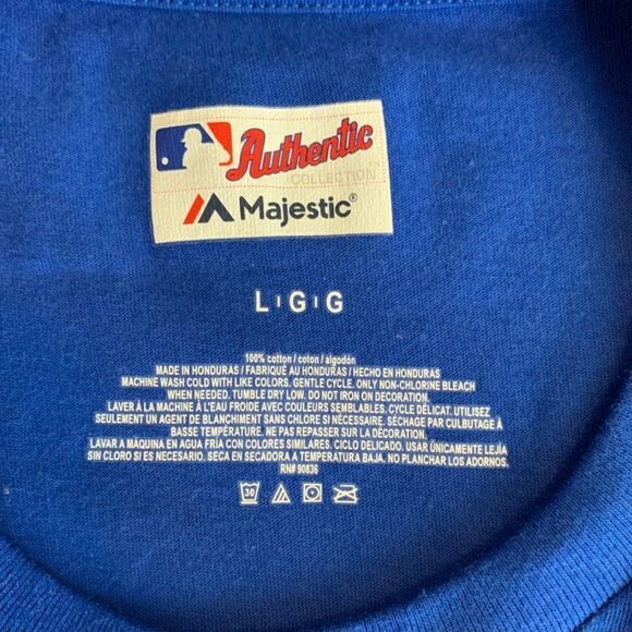 Majestic Tee Men’s Size Large Blue 2019 Kansas City Royals Baseball T-Shirt - Picture 6 of 6